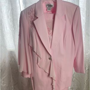 Pink 3 piece Lew Magram dress suit